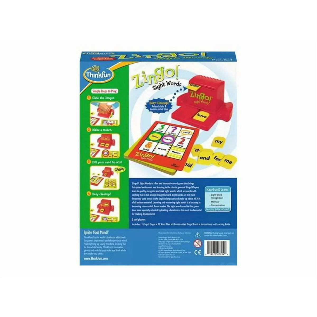 Zingo Sight Words Game and Zingo!