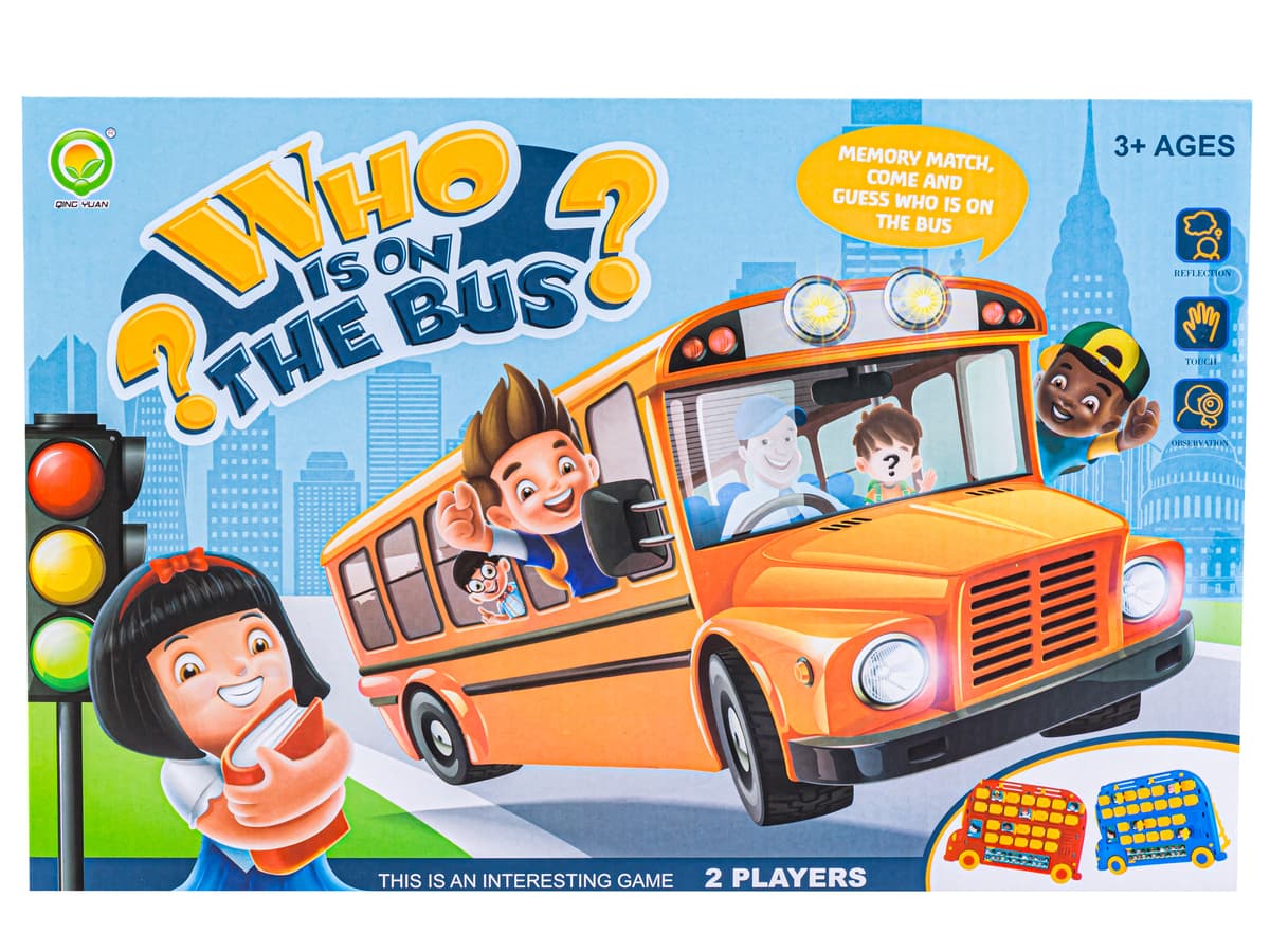 Guess Who is on The Bus? Board Game