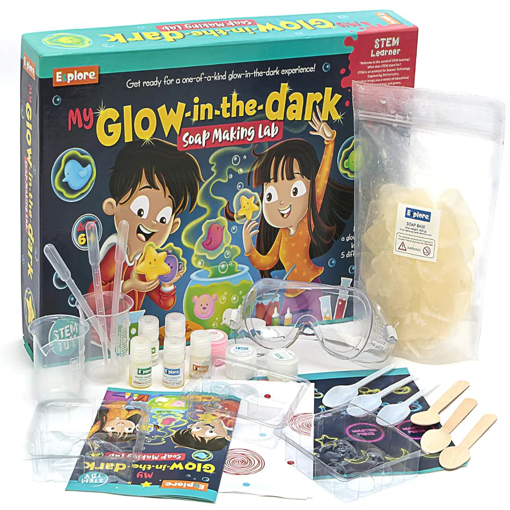 Explore STEM My Glow-in-The-Dark Soap Making Lab