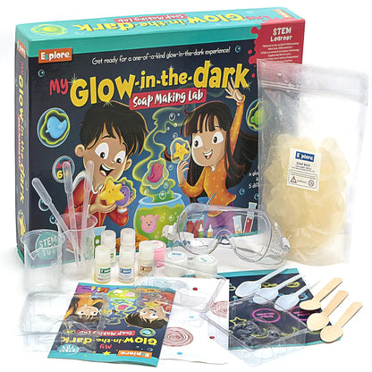 Explore STEM My Glow-in-The-Dark Soap Making Lab