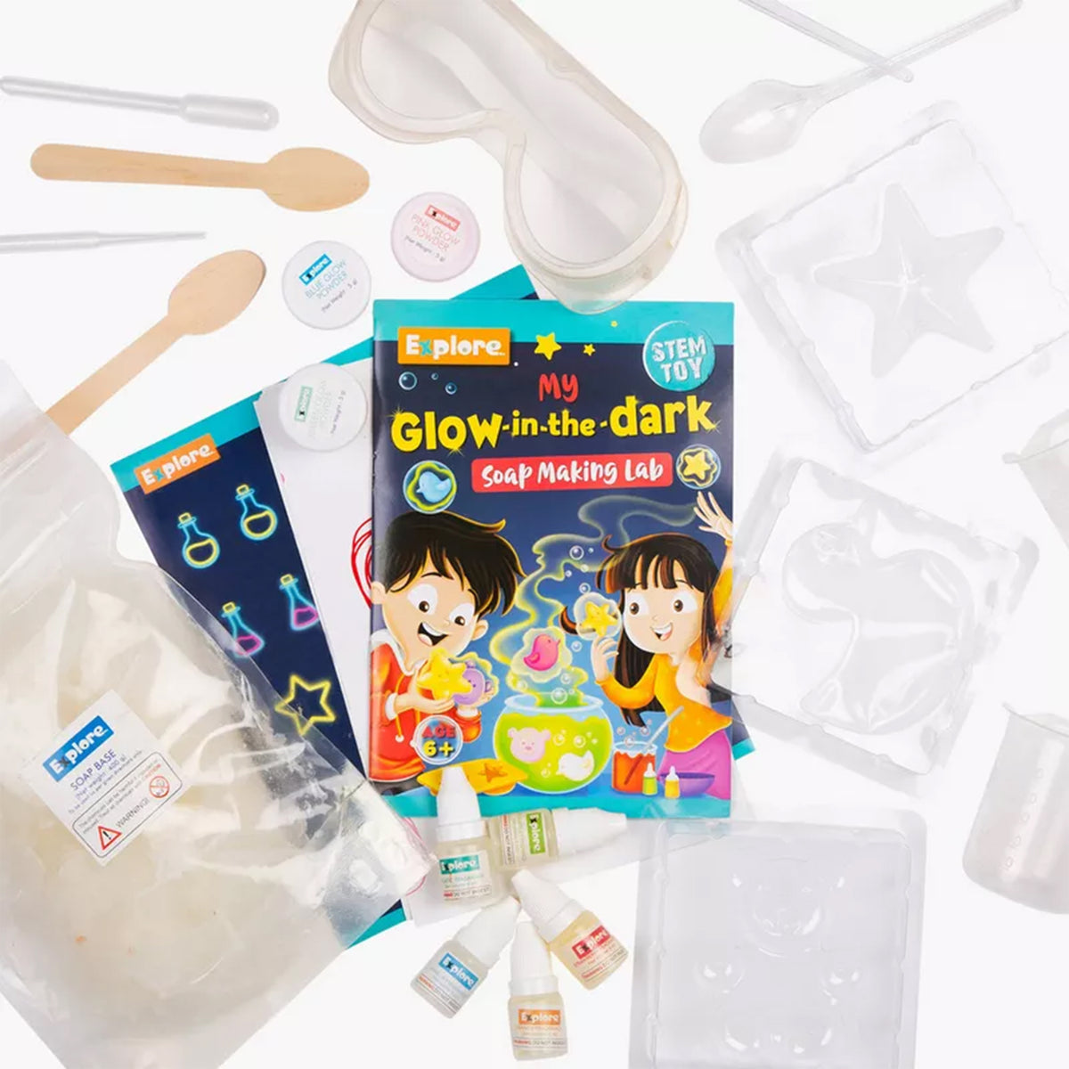 Explore STEM My Glow-in-The-Dark Soap Making Lab