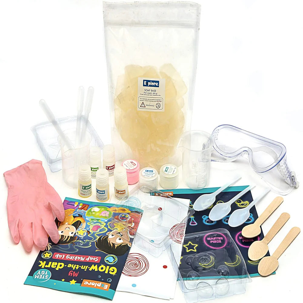 Explore STEM My Glow-in-The-Dark Soap Making Lab
