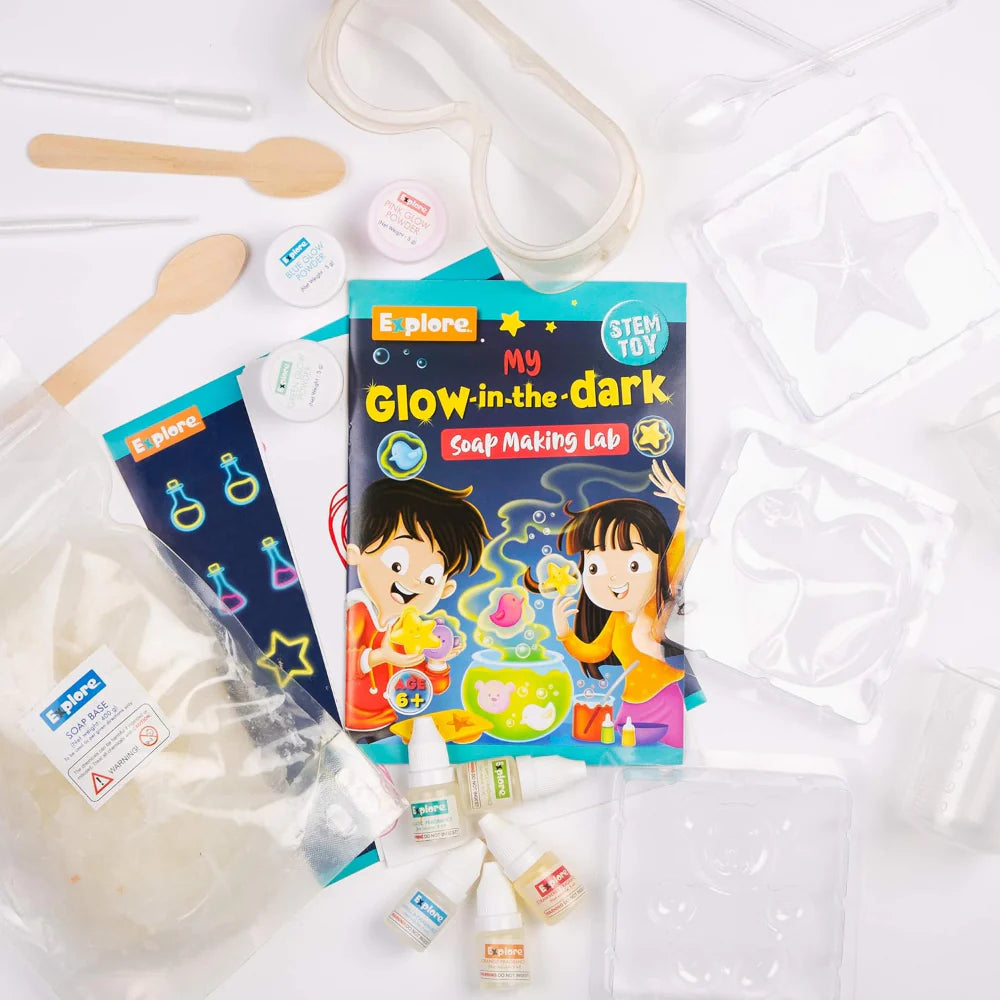 Explore STEM My Glow-in-The-Dark Soap Making Lab