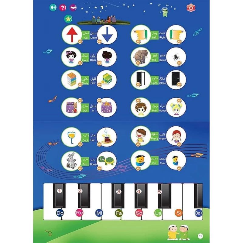 Book: A distinctive Electronic educational book for teaching children