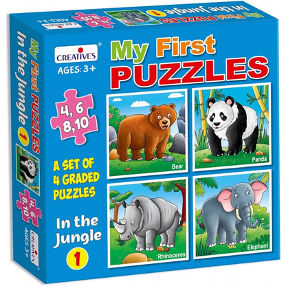 Creative's Educational Aids My First Jungle Puzzle Set 4-in-1