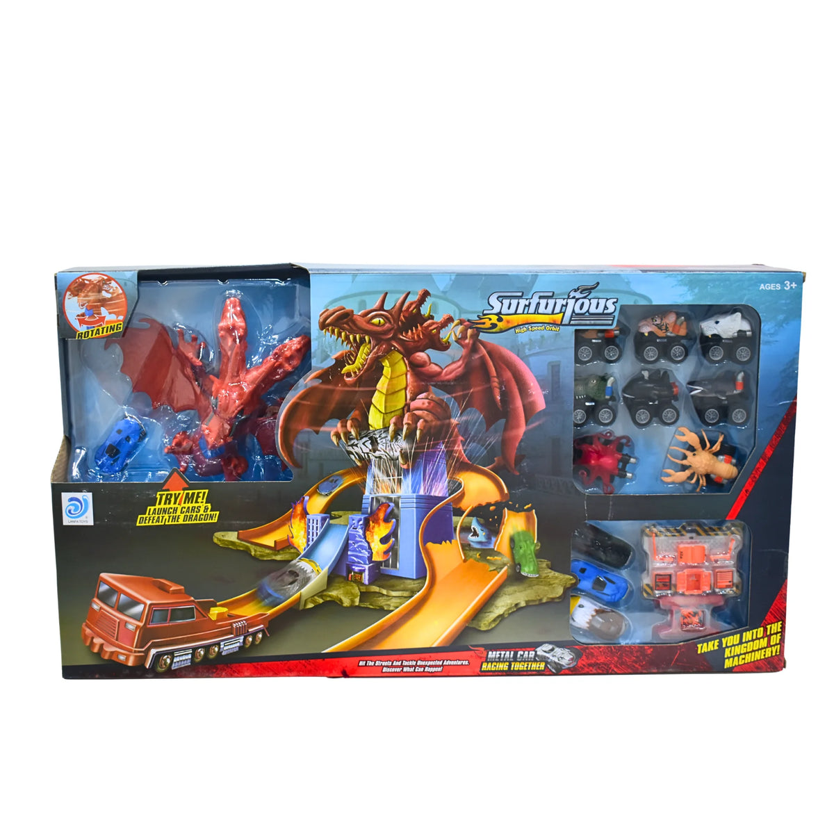 Surfurious High Speed Orbit: Dragon Battle Track Set by Lanfa Toys