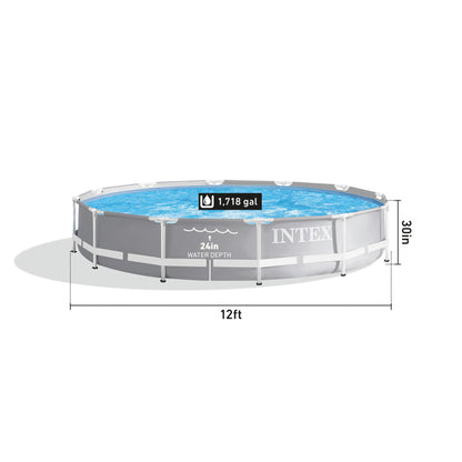 Prism Frame™ 12' x 30" Above Ground Pool w/ Filter Pump(76 cm x 366 cm)