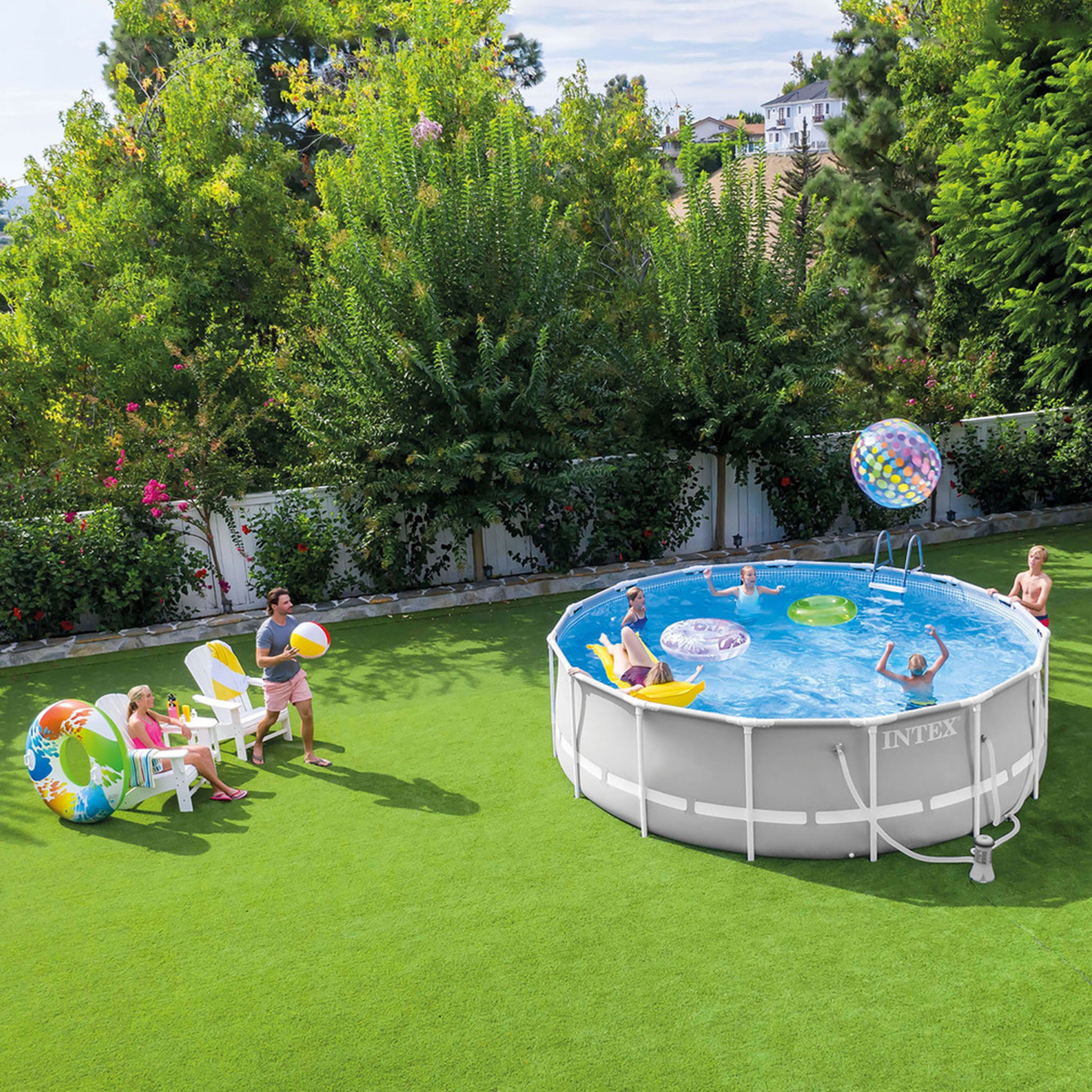 Prism Frame™ 12' x 30" Above Ground Pool w/ Filter Pump(76 cm x 366 cm)