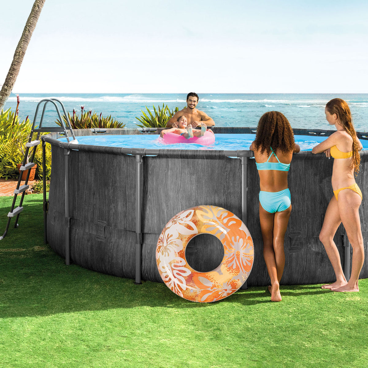 Greywood Prism Frame™ 18' x 48" Above Ground Pool Set(122 cm
x 550 cm)
