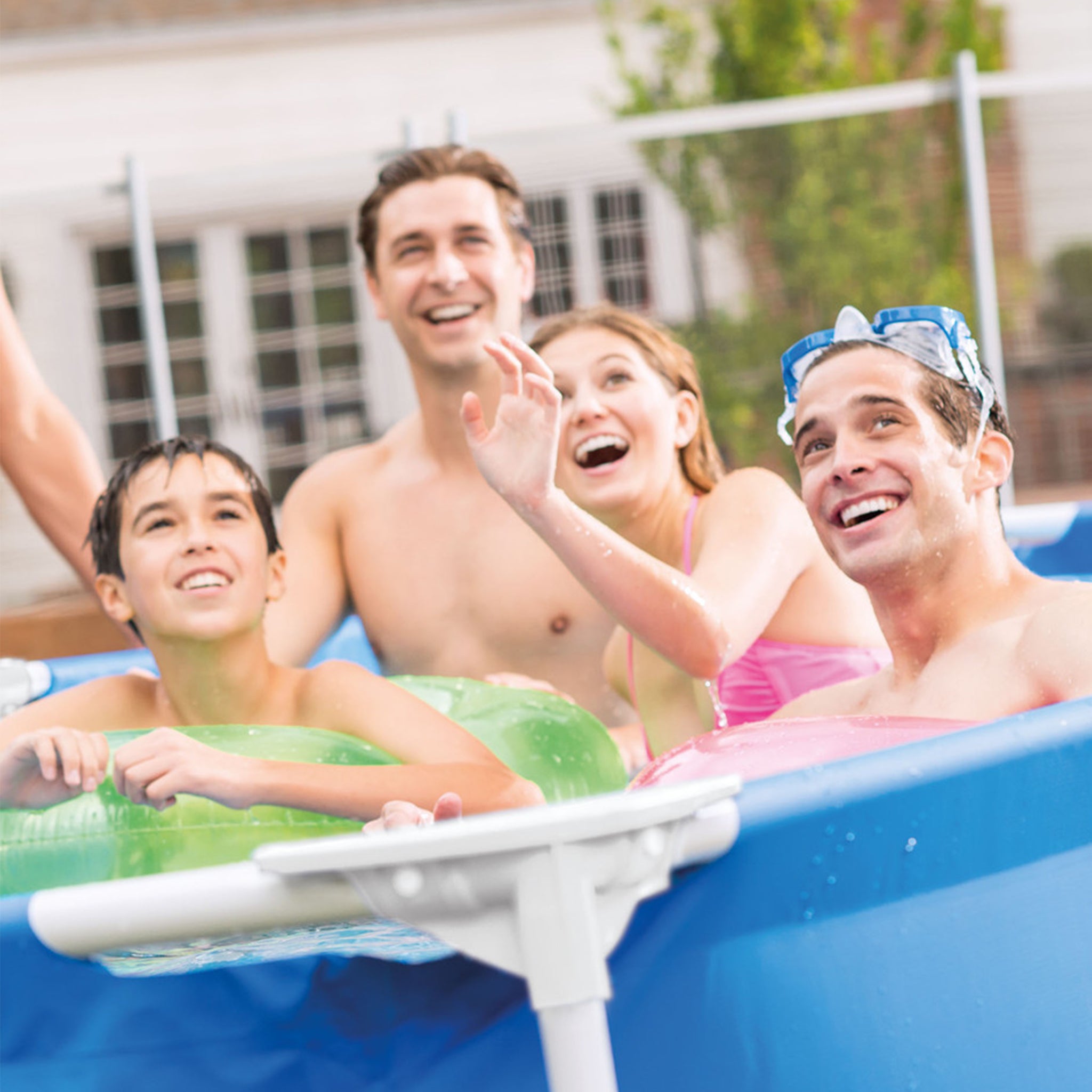 Rectangular Frame Above Ground Pool - 8'6½" x 5'3" x 25"(2.6M X 1.6M X
0.65M)