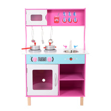 Pink Kitchen Wooden Pretend Play Toy Kitchen for Kids