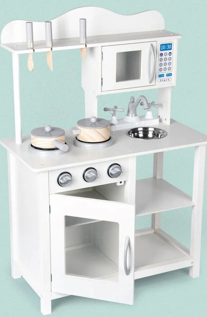 White Wooden Kitchen Toy for Children
