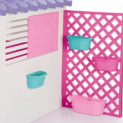 Garden Playhouse with Fence- Pink