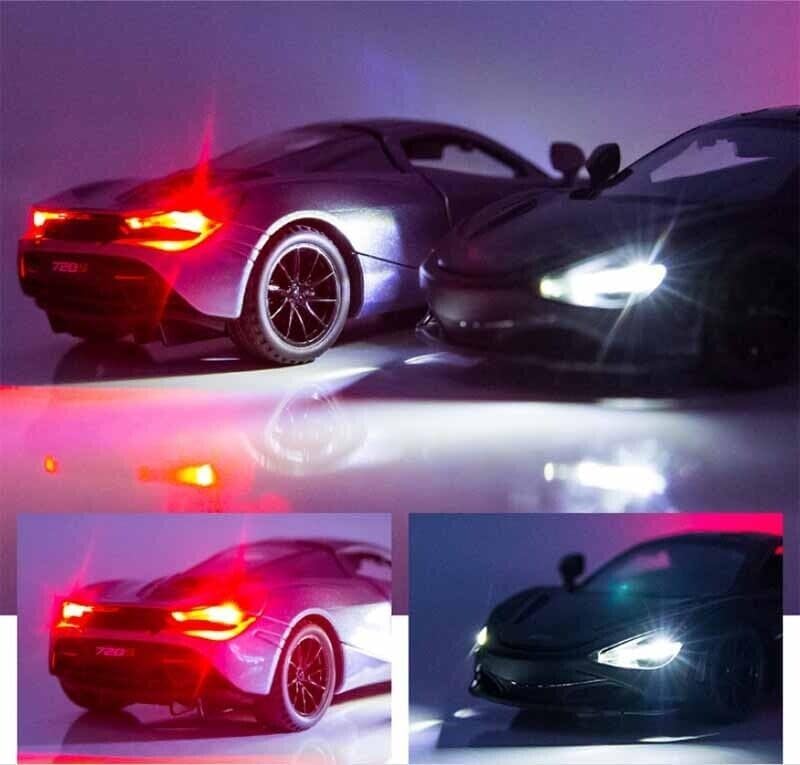 Scale1:24(McLaren 720S ) Metal Pull Back withLight and Music