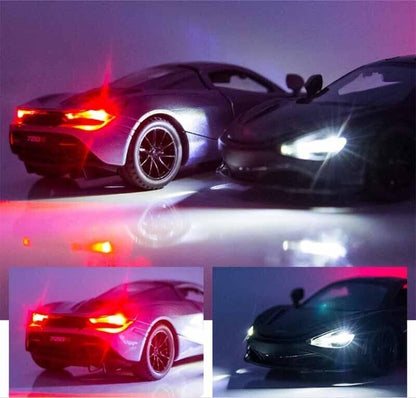 Scale1:24(McLaren 720S ) Metal Pull Back withLight and Music