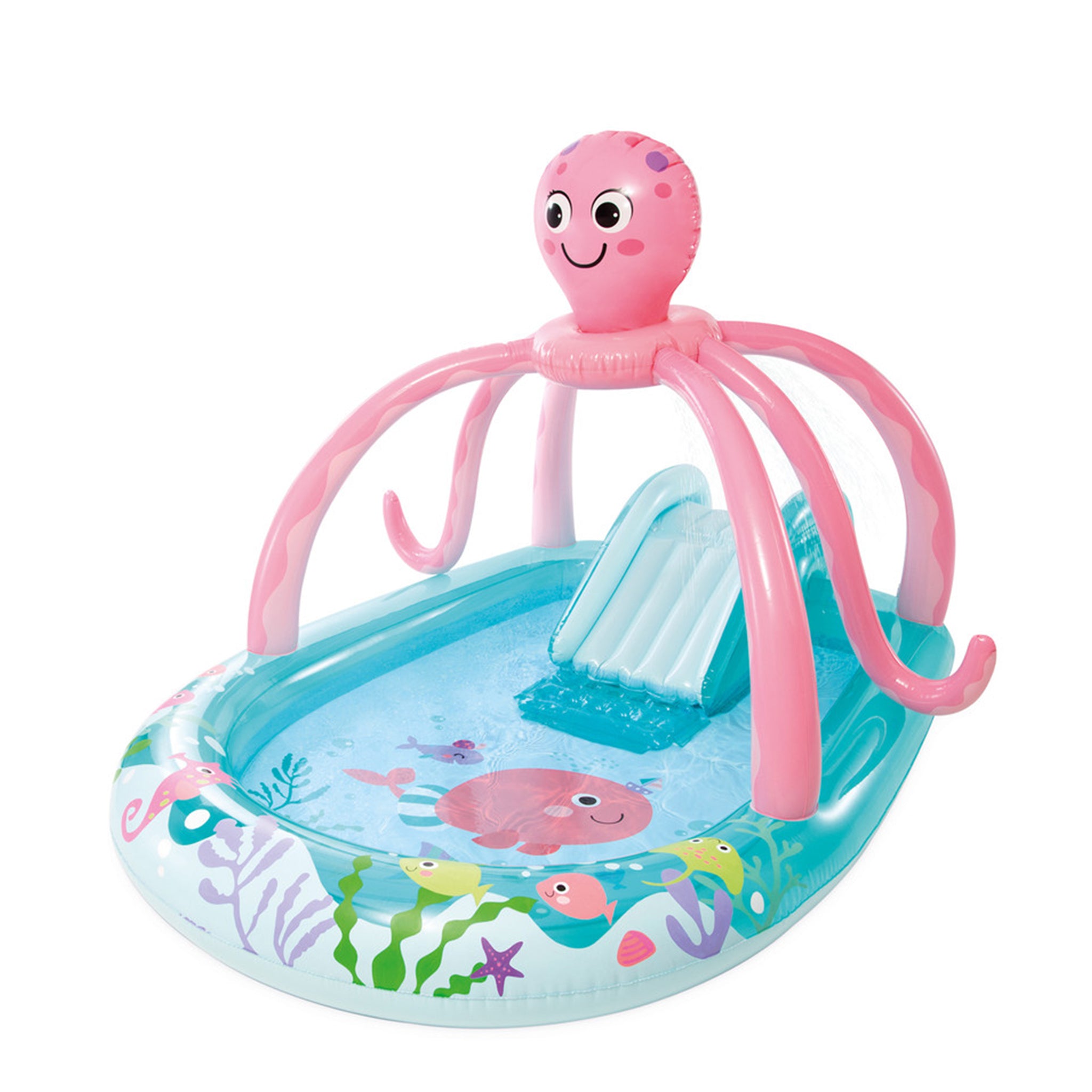 Friendly Octopus Inflatable Play Center w/ Slide