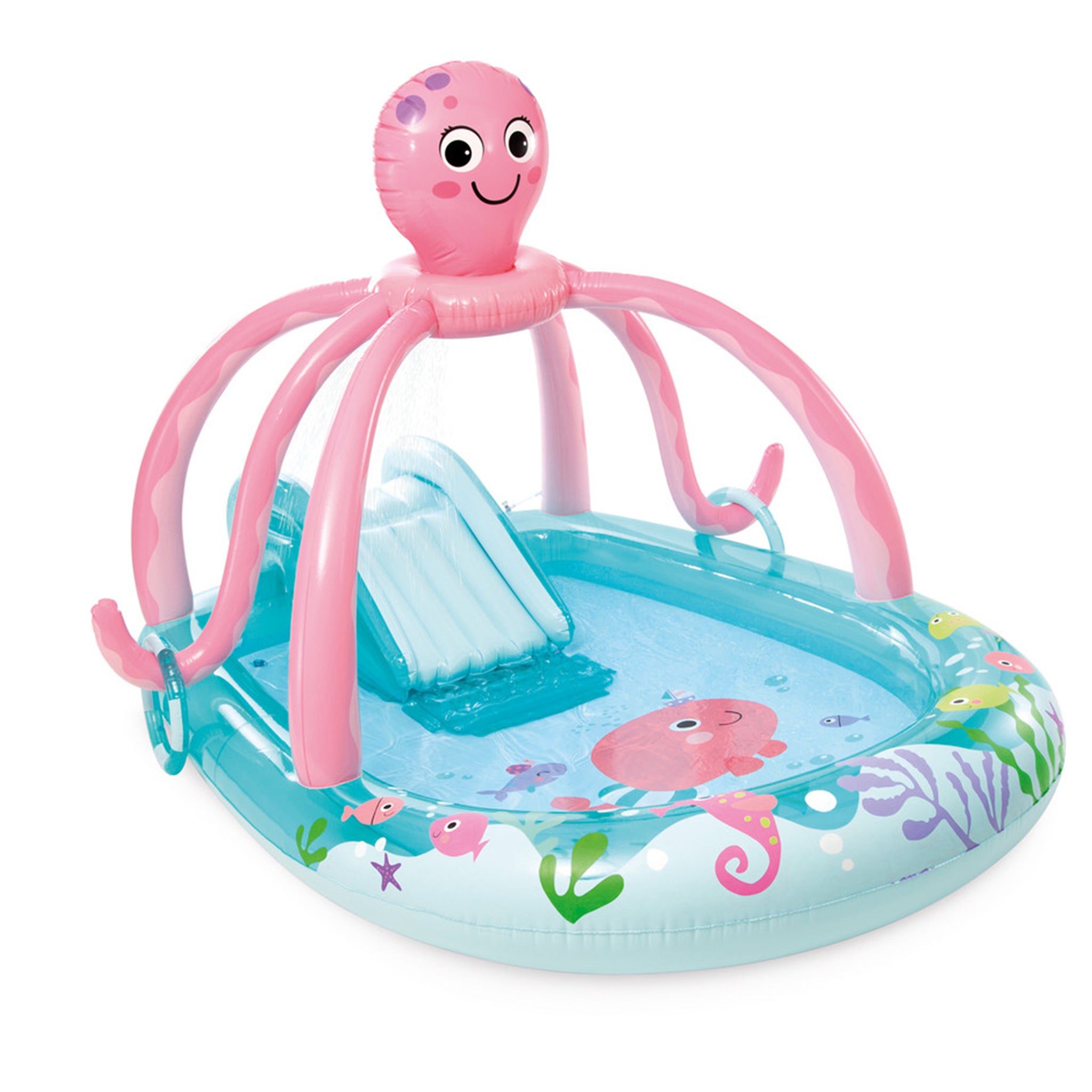 Friendly Octopus Inflatable Play Center w/ Slide