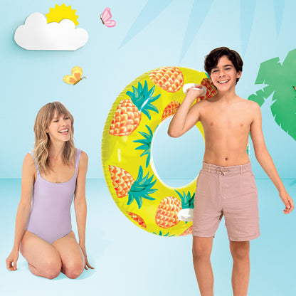 Tropical Fruit Inflatable Swim Tubes - Assortment