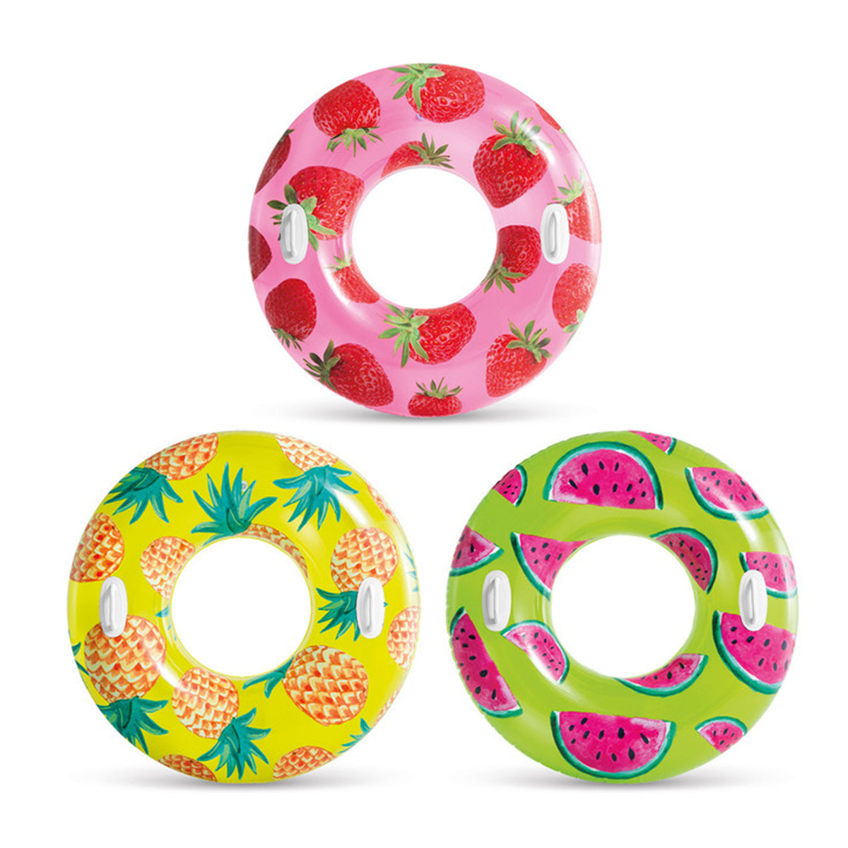 Tropical Fruit Inflatable Swim Tubes - Assortment