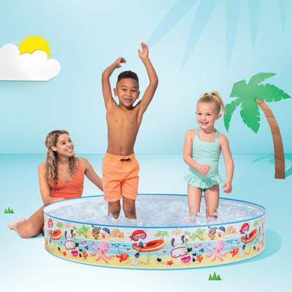 Snapset® Fun at the Beach Kiddie Pool - 5' x 10"(152*25cm)