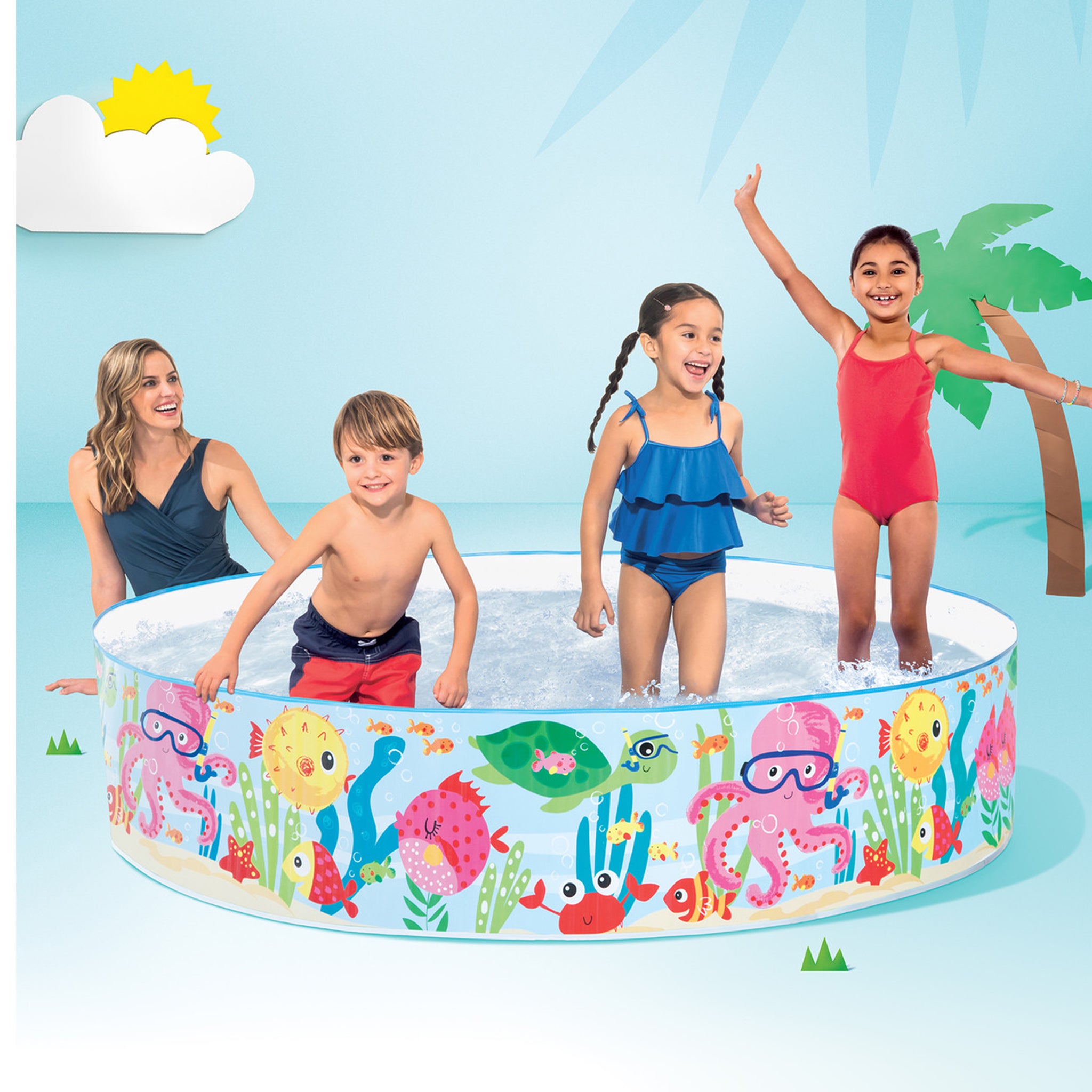 Snapset® Ocean Play Pool - 6' x 15"(183*38cm)