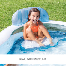 Swim Center® Square Inflatable Family Lounge Pool(229*66cm)