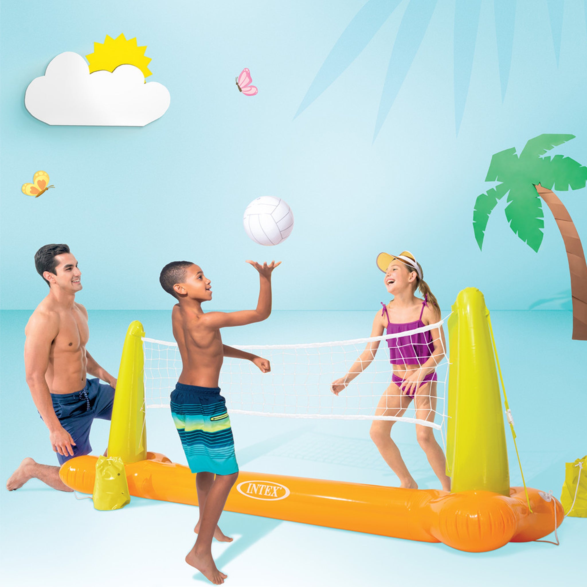Inflatable Pool Volleyball Net