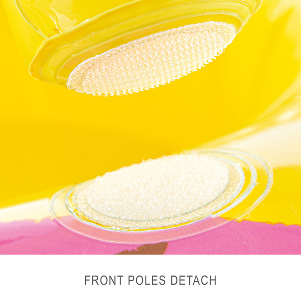 Yellow Kiddie Inflatable Pool Float w/ Sunshade