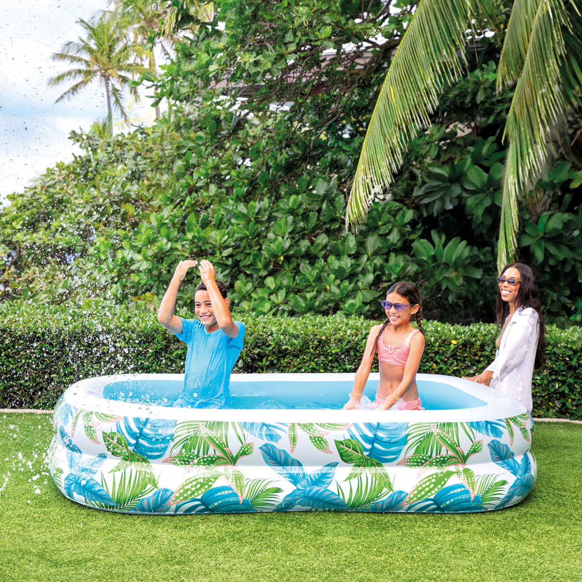 Tropical Swim Center Family Inflatable Pool