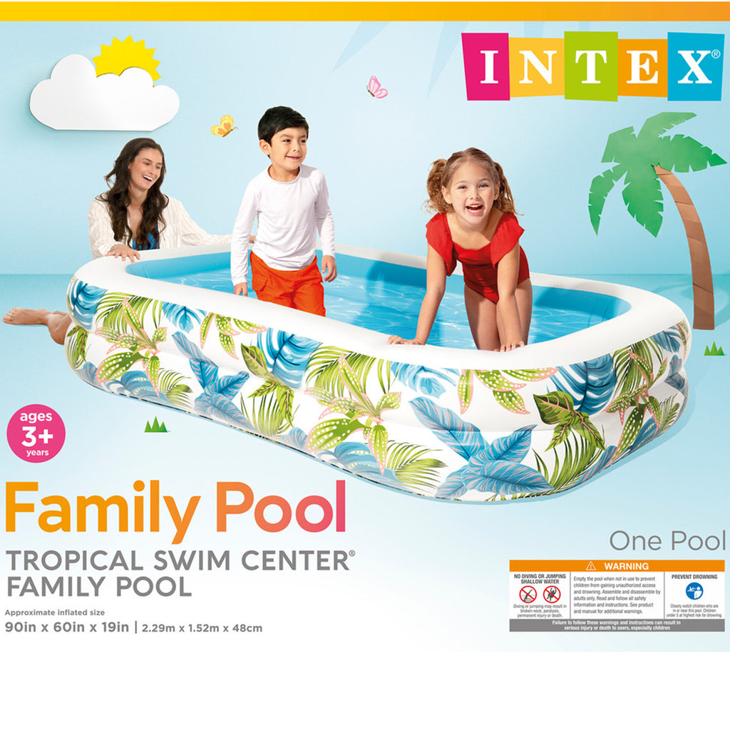 Tropical Swim Center Family Inflatable Pool