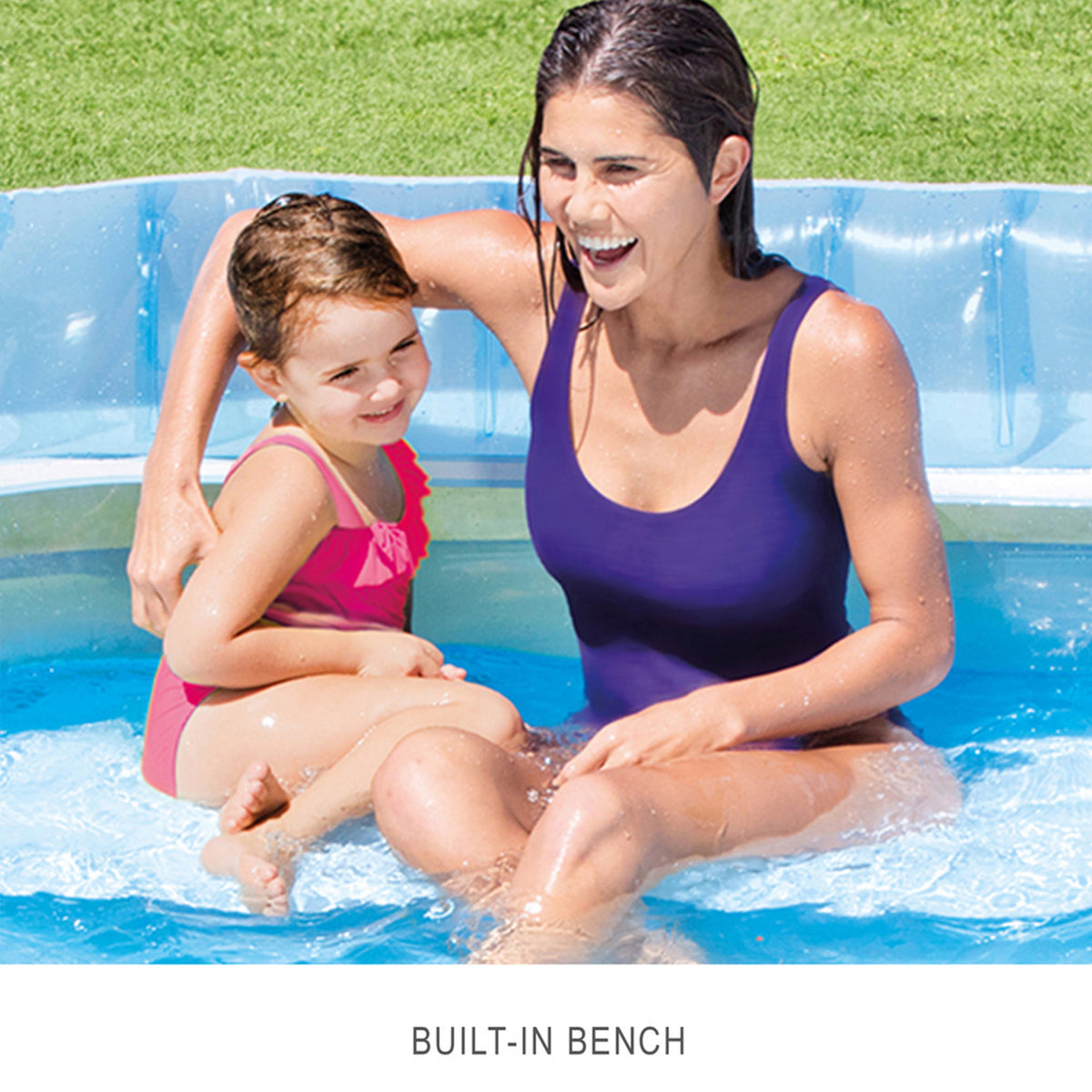 Swim Center® Round Inflatable Family Lounge Pool (2.29*2.18*31cm)
