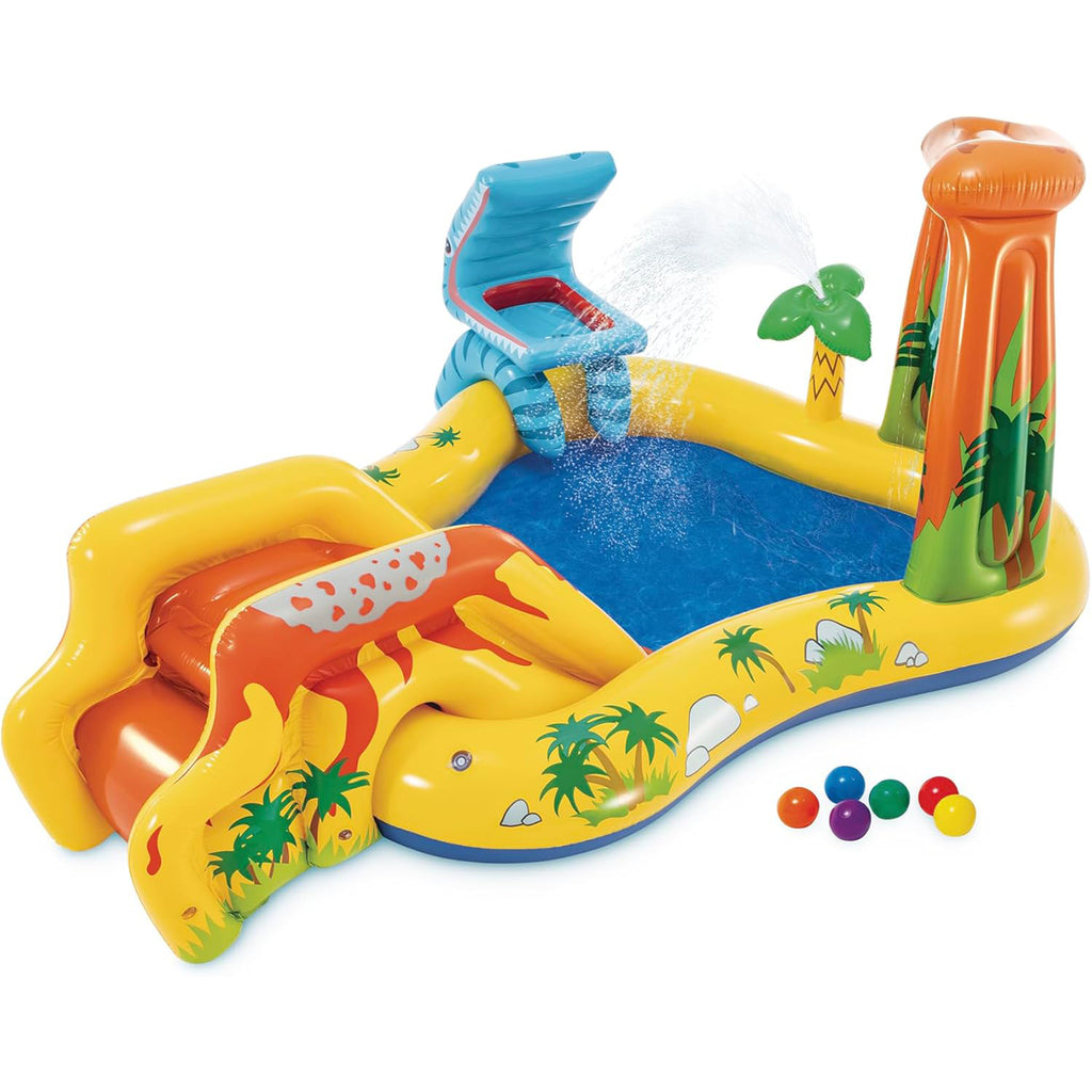 Dinosaur Inflatable Play Center w/ Slide1
