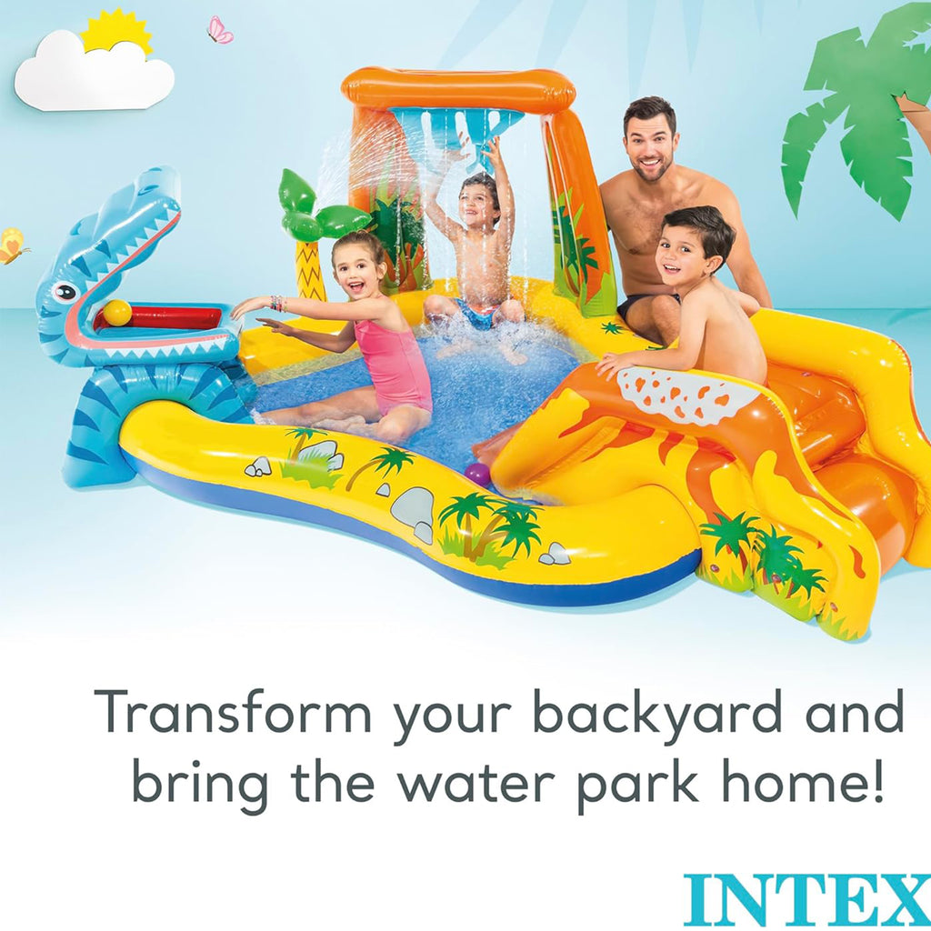 Dinosaur Inflatable Play Center w/ Slide1