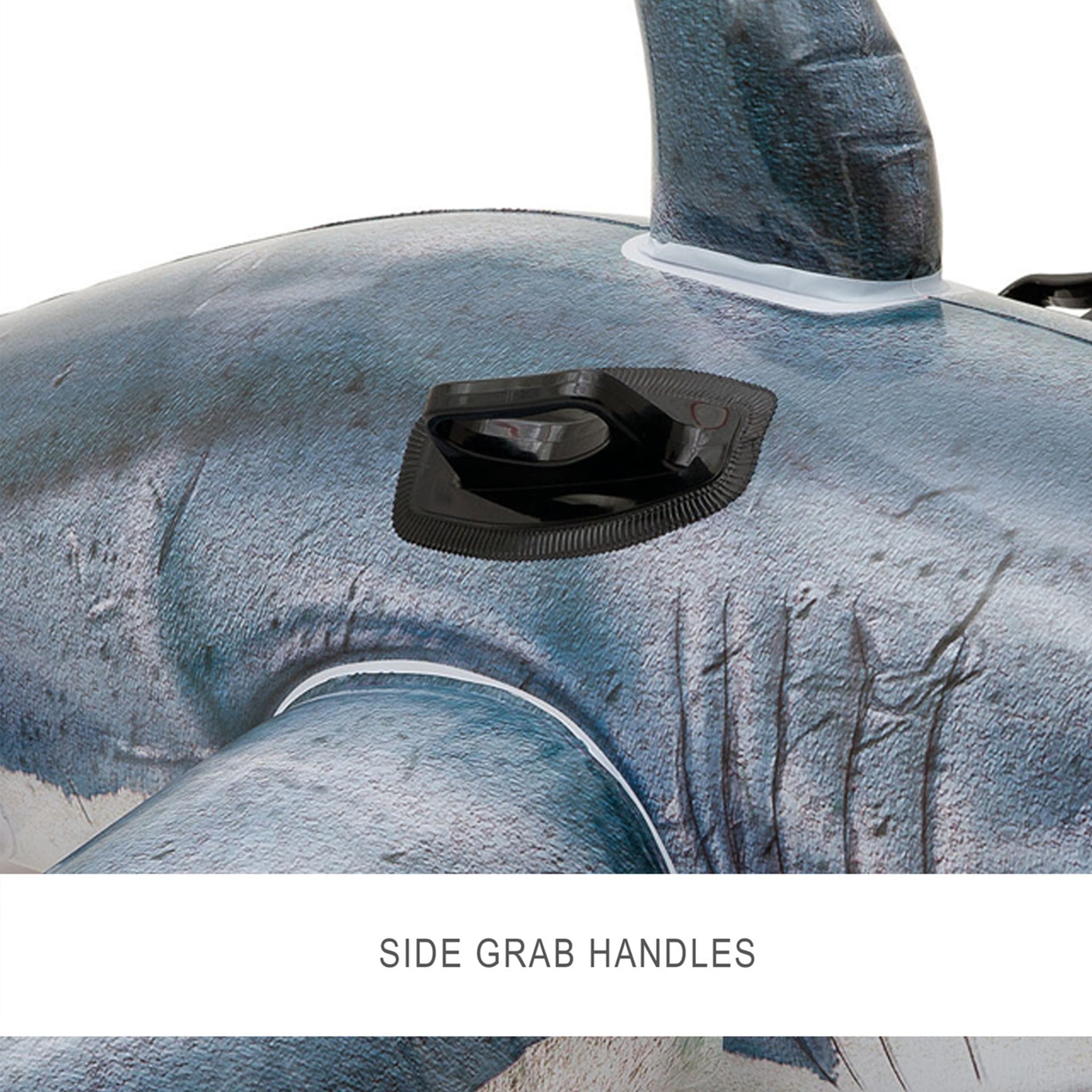 Great White Shark Ride-On Inflatable Pool Float