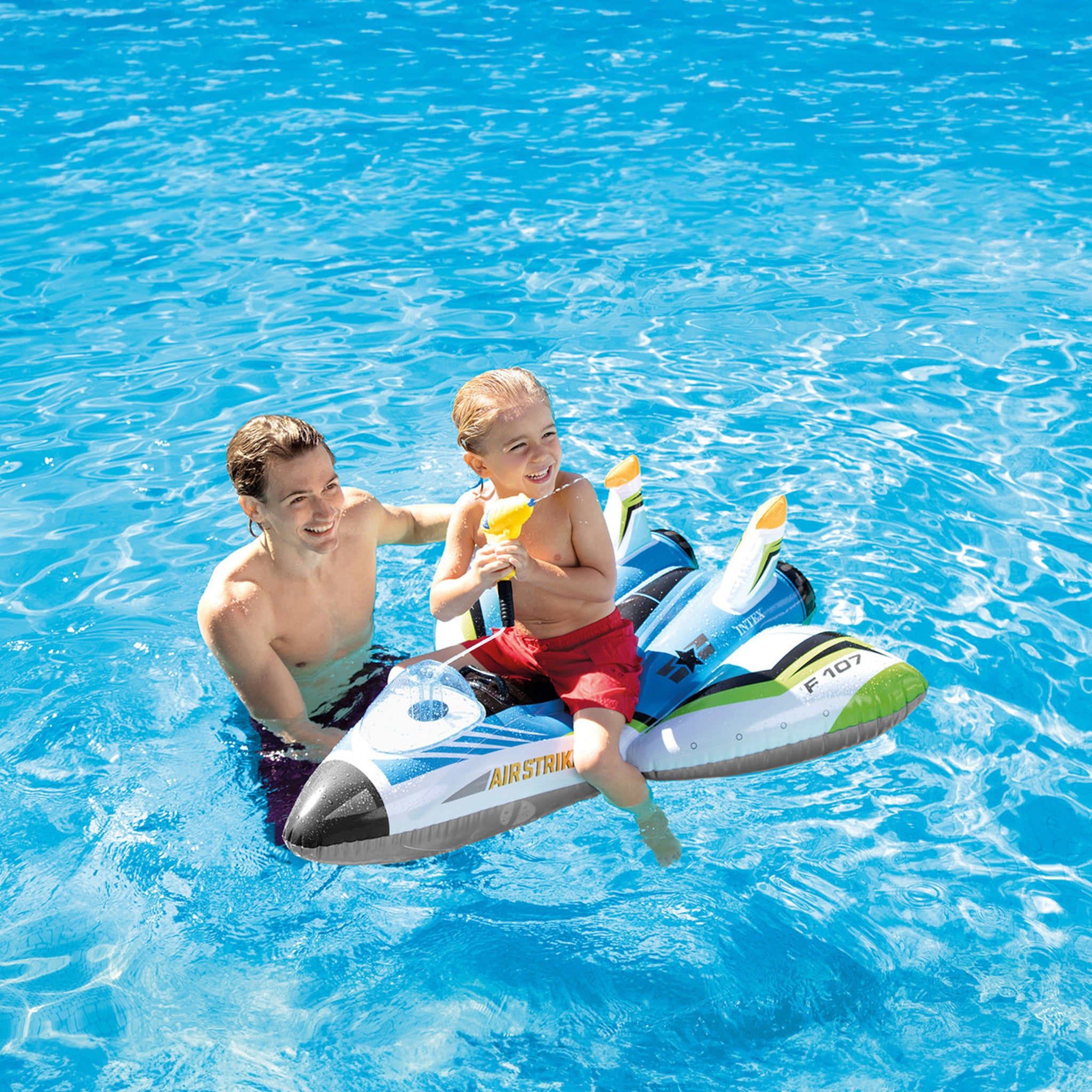 Plane Ride-On Inflatable Pool Floats w/ Water Guns - Assortment