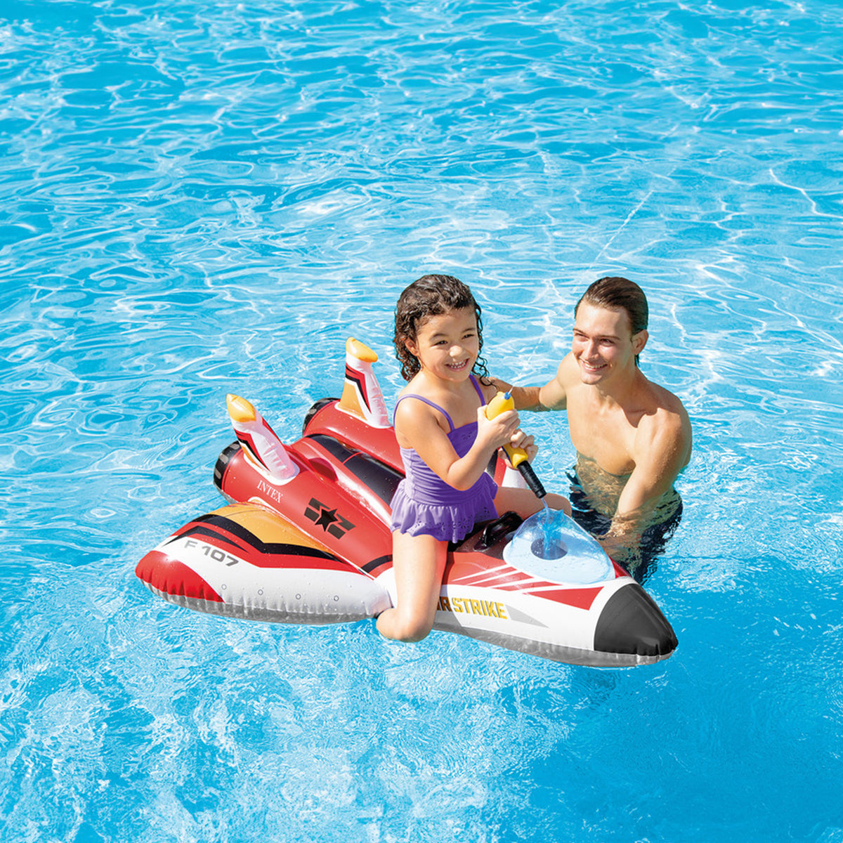 Plane Ride-On Inflatable Pool Floats w/ Water Guns - Assortment