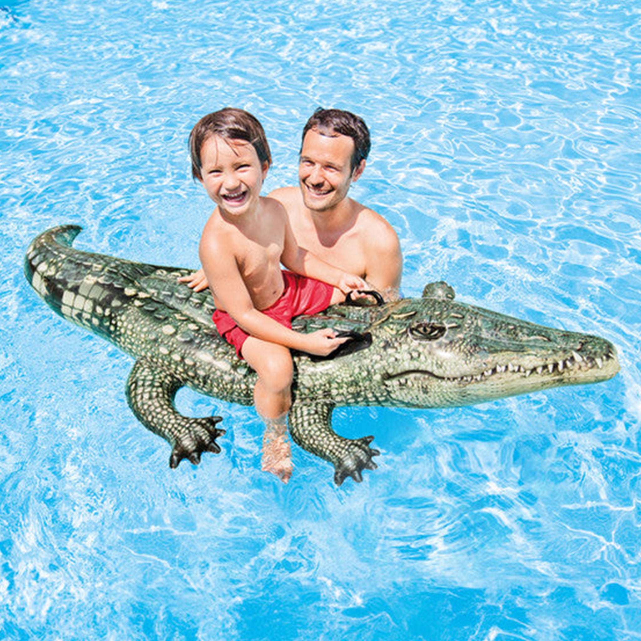 Realistic Gator Ride-On Inflatable Pool Float