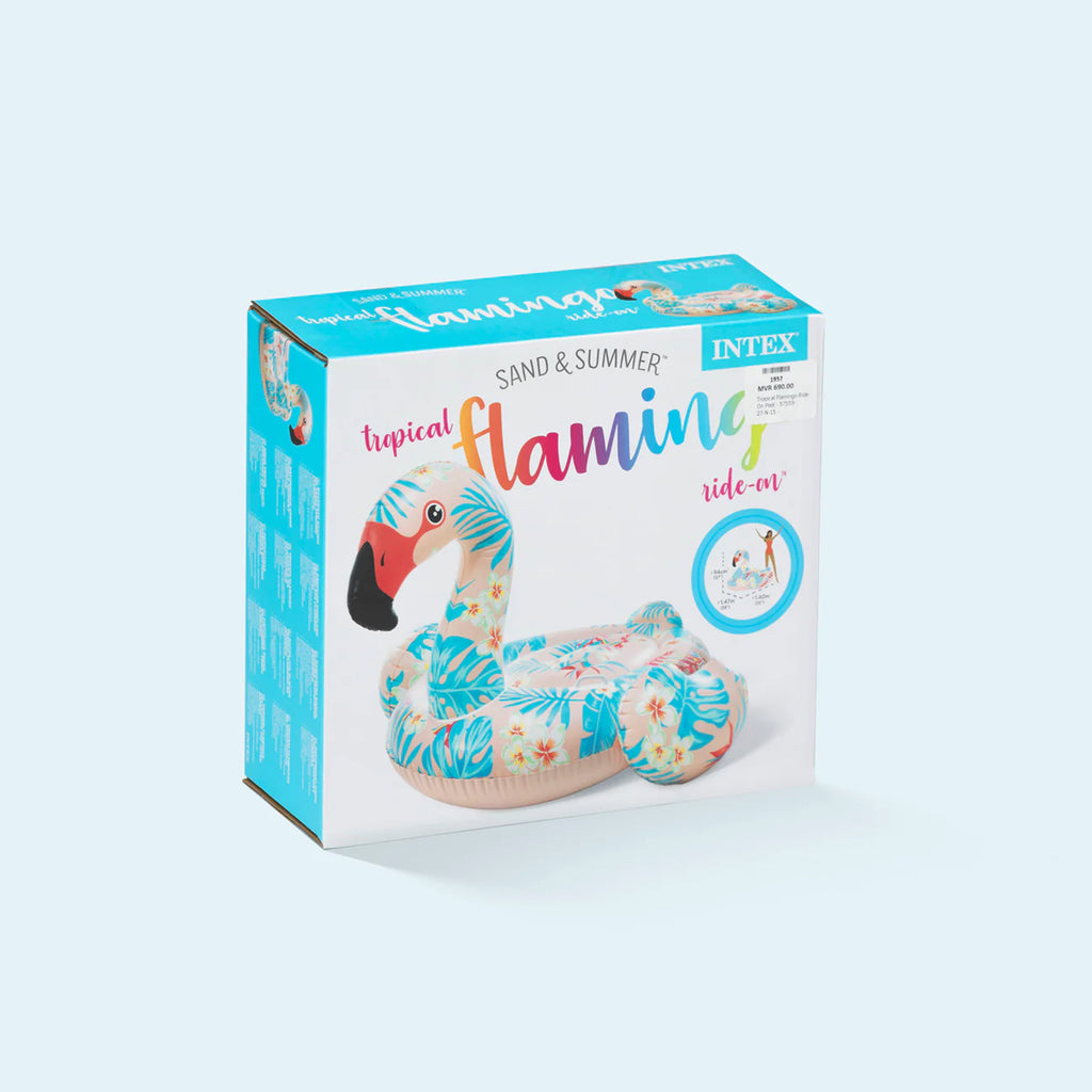 Tropical Flamingo Ride-On Inflatable Pool Float