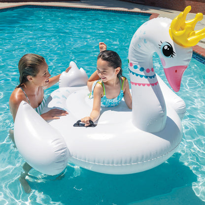 Royal Majestic Swan Ride-On Inflatable Pool Float