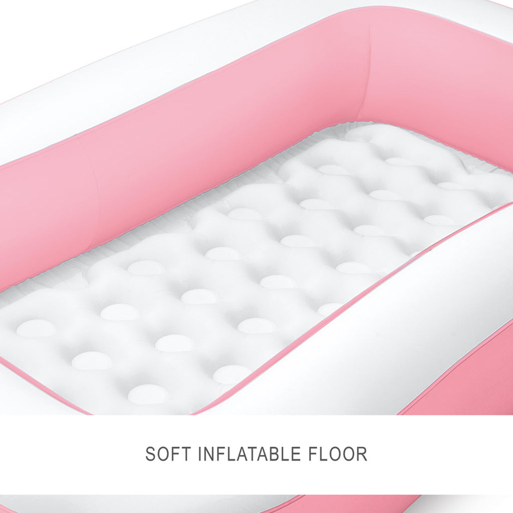 Pink Rectangular Inflatable Kiddie Pool(166*100*28см)