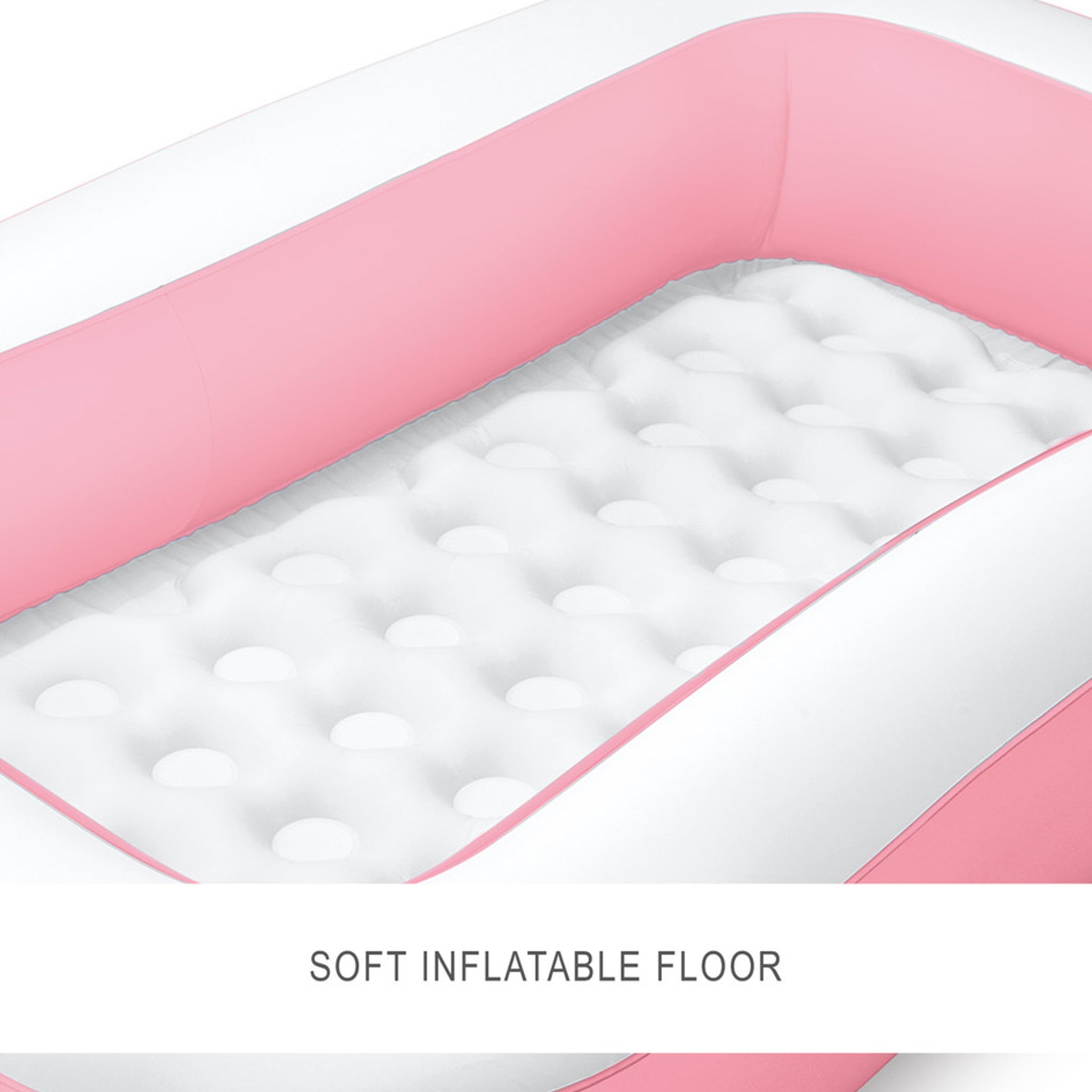 Pink Rectangular Inflatable Kiddie Pool(166*100*28см)