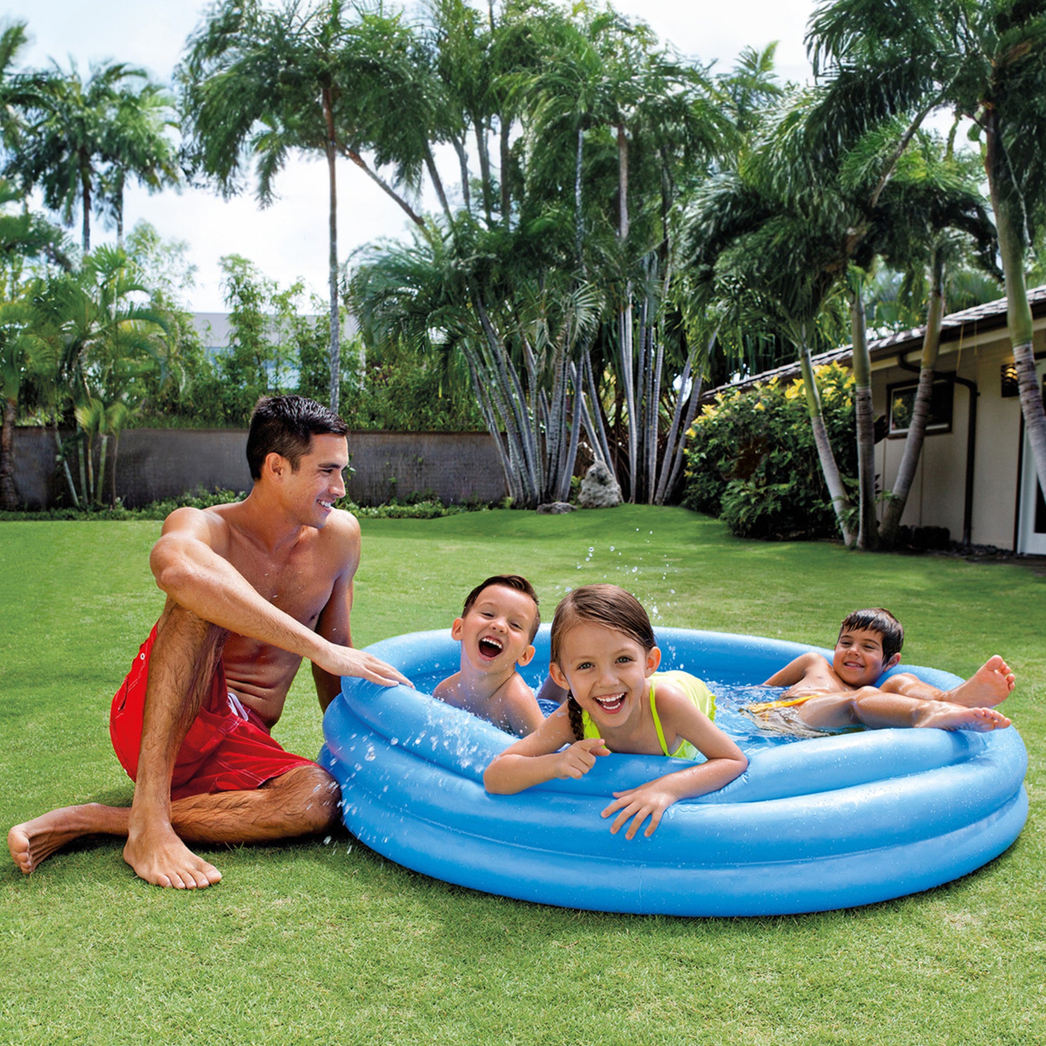Crystal Blue Inflatable Pool - 58" x 13" (1.47*33cm)