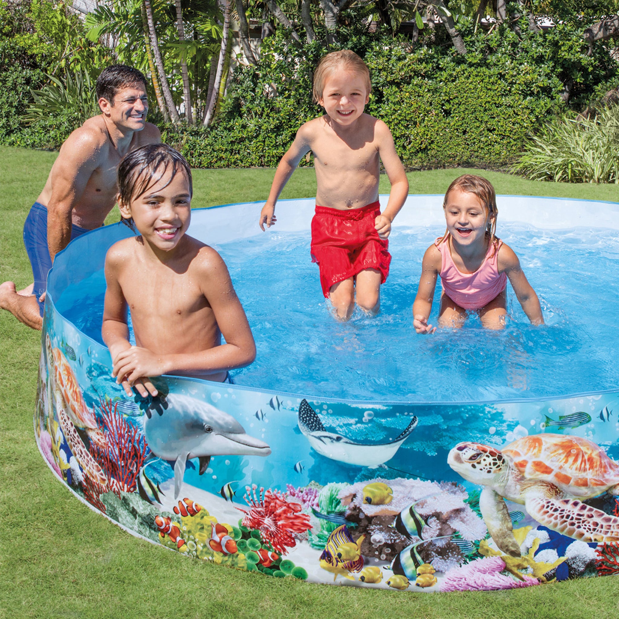 Snapset® Deep Blue Sea Pool - 8' x 18"(2.44*46cm)