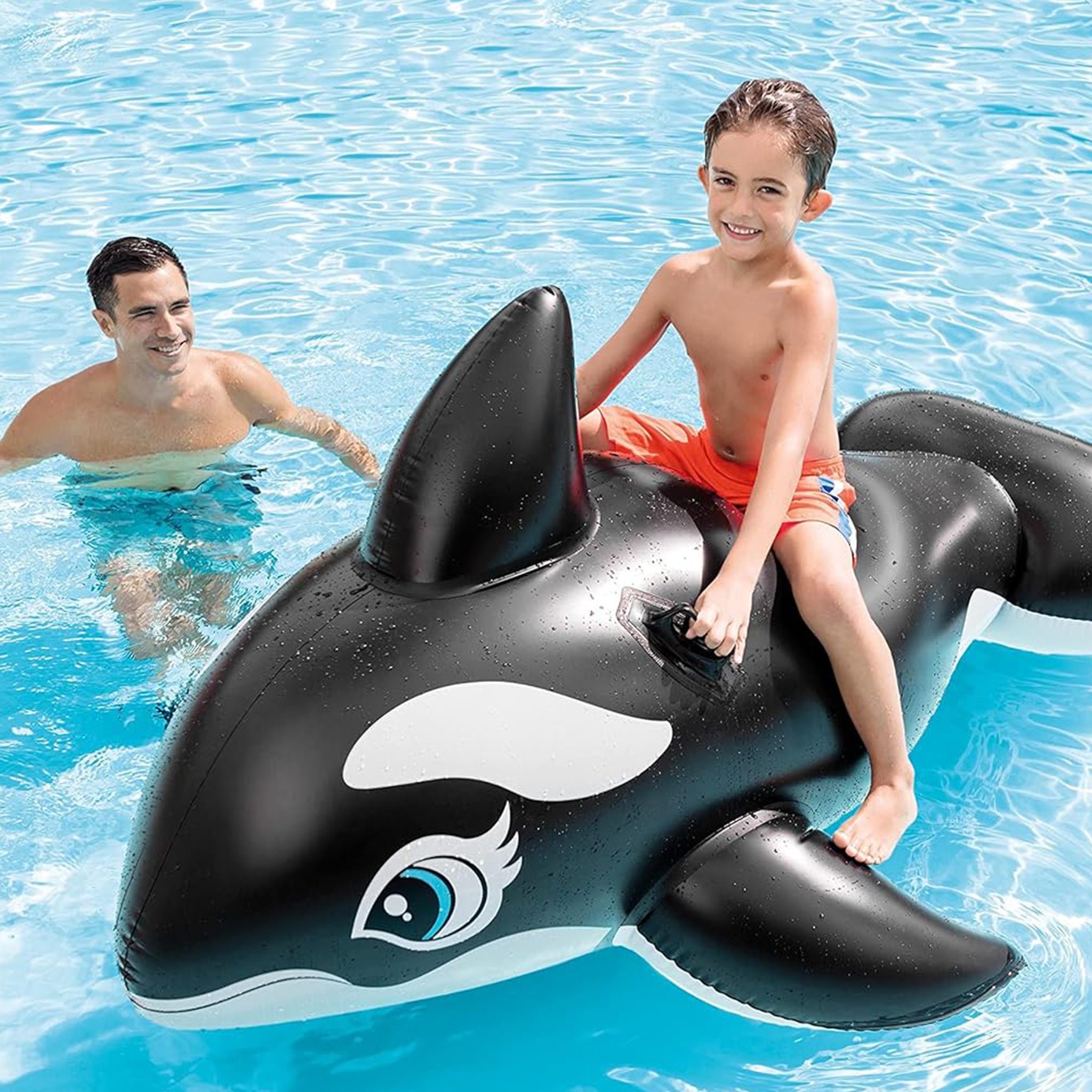 Orca Whale Ride-On Inflatable Pool Float