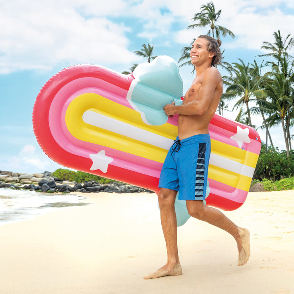 Rainbow Cloud Inflatable Pool Float