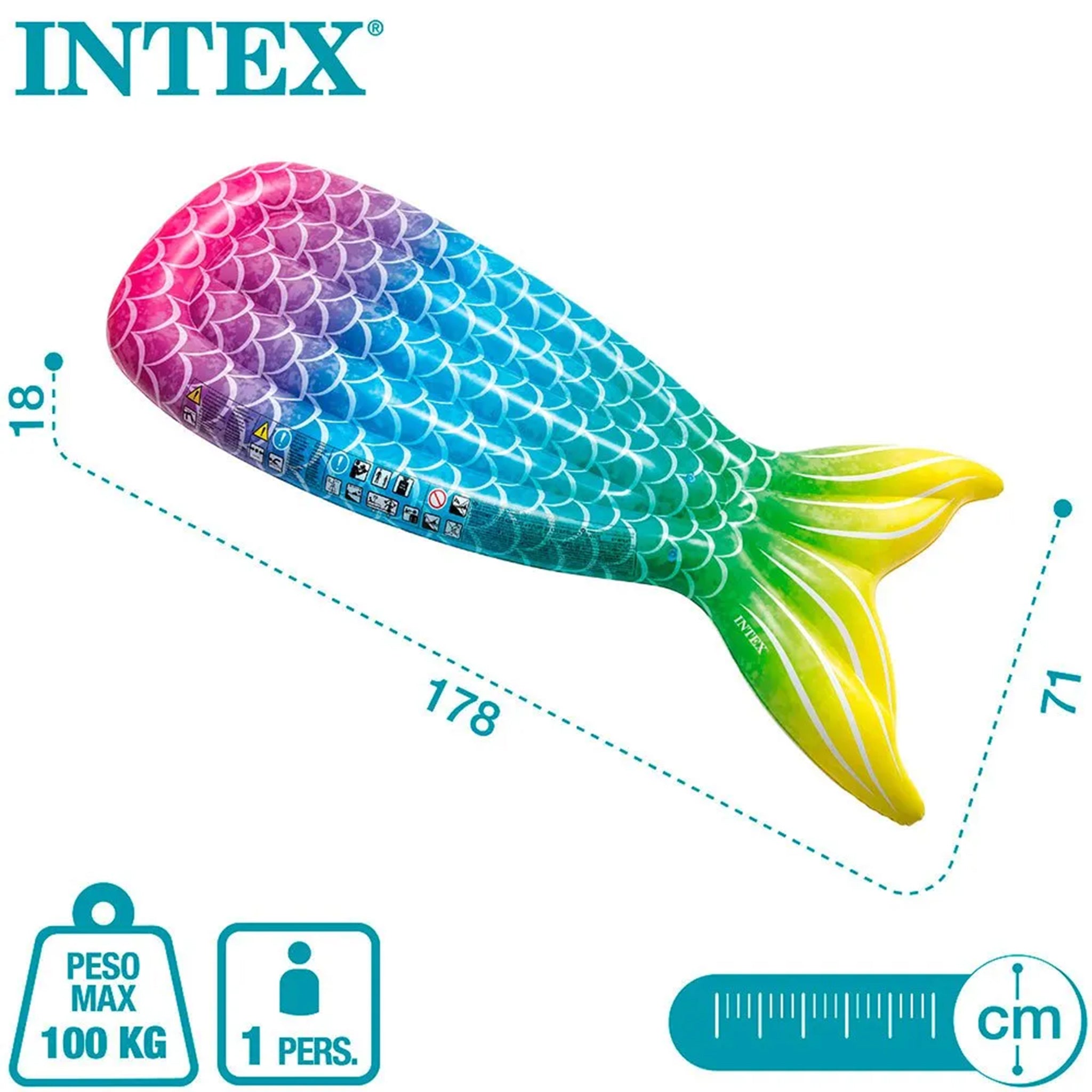 Mermaid Tail Inflatable Pool Float