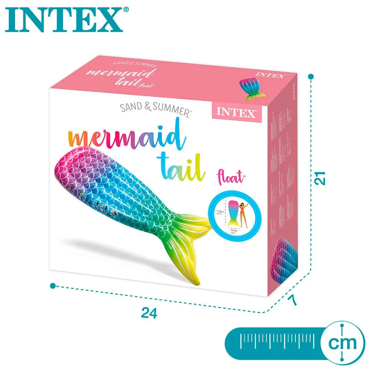 Mermaid Tail Inflatable Pool Float