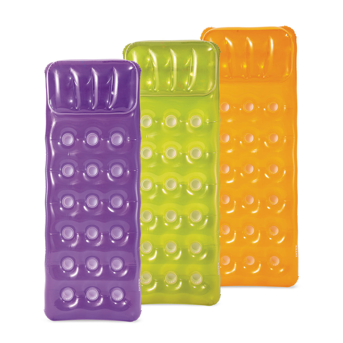 18-Pocket Fashion Inflatable Floating Mats - Assortment