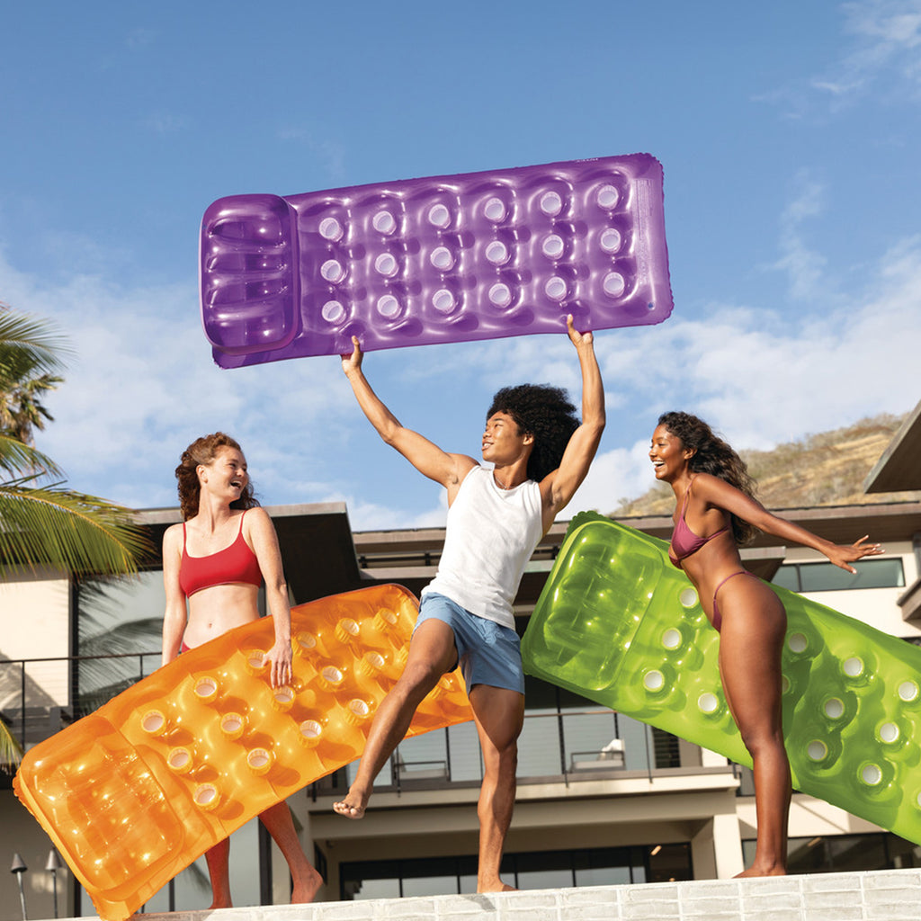 18-Pocket Fashion Inflatable Floating Mats - Assortment
