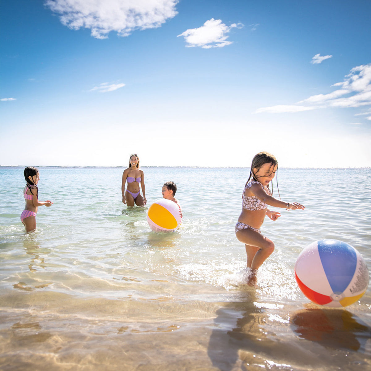 Glossy Panel Inflatable Beach Ball - 20"